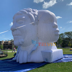 Figure gonflable géante réaliste de décoration d'activité modèle gonflable fait sur commande de visage de figure pour la décoration extérieure - Product Image 1