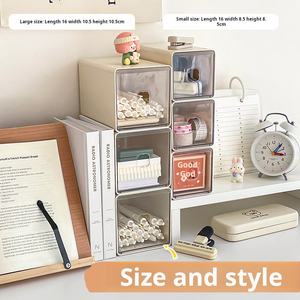 Hiện đại <span class=keywords><strong>Modular</strong></span> nhựa có thể gập lại <span class=keywords><strong>Cube</strong></span> Hệ thống lưu trữ với có thể tháo rời ngăn kéo xách tay & không thấm nước cho vật tư văn phòng và hàng thủ công - Product Image 3