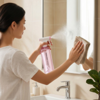 Pulvérisateur en verre 500ml 100ml, pour savon à main, pompe de nettoyage de maison avec déclencheur, vente en gros, 200 pièces