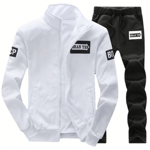 Grosir Pakaian Olahraga Pria Musim Gugur, Setelan Olahraga 2 Potong, Setelan Santai untuk Gym dan Jogging - Product Image 1