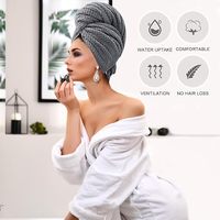 Large Quick-Dry Microfiber Hair Towel Wrap Turban