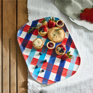Rectángulo hecho a mano rejilla venta al por mayor vajilla Gran aperitivo servir comida <span class=keywords><strong>buffet</strong></span> plato de cerámica platos de cena - Product Image 1