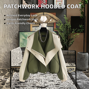 Abrigos de Mujer al por Mayor, Otoño/Invierno, Nuevos, Ecológicos, de Tela No Tejida, Casuales, Modernos, con Capucha, Holgados, de Longitud Media - Product Image 2