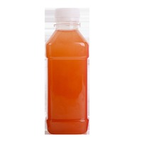 Botol PET Transparan Persegi dengan Tutup Anti-Pencurian untuk Bisnis Jus & Minyak, 8oz hingga 16oz