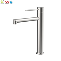 Grifo de Lavabo de Baño Moderno de Acero Inoxidable 304, Marca Watermark Wels, Gran Venta