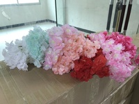 Bunga Buatan 55cm Putih Pink Biru Cabang Bunga Sakura Buatan untuk Dekorasi Rumah Pernikahan