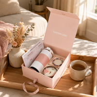 Set de Regalo Premium para Mujer, con Logotipo Personalizado, Vela Aromática de Lujo, Vaso, Pulsera, Caja de Regalo, para Propuesta de Dama de Honor
