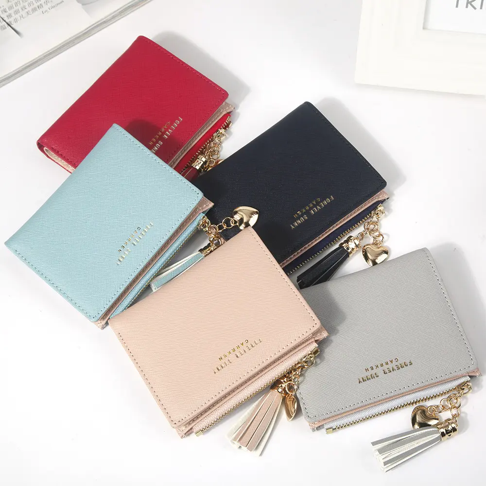 Leather Small Wallet Women Luxury Brand Famous Mini Women Wallets Purses Female Short Coin Zipper Purse Credit Card Holder