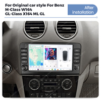 DUDUAUTO - Autoestéreo con Pantalla Táctil Android, Navegación GPS, Compatible con DSP y Subwoofer para Benz Clase M W164, Clase GL X164, ML GL