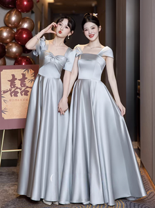 S0933Y Nouvelle <span class=keywords><strong>Robe</strong></span> de <span class=keywords><strong>Demoiselle</strong></span> <span class=keywords><strong>d</strong></span>'<span class=keywords><strong>Honneur</strong></span> Grise 2026, Élégante et Chic, avec un Toucher Haut de Gamme, pour Groupe de Demoiselles <span class=keywords><strong>d</strong></span>'<span class=keywords><strong>Honneur</strong></span>, <span class=keywords><strong>Petite</strong></span> <span class=keywords><strong>Robe</strong></span> de Soirée Élégante - Product Image 2