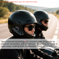 Module de système d'intercom réseau multijoueur 2,4 GHz pour casque de moto avec réduction de bruit AEC ENC