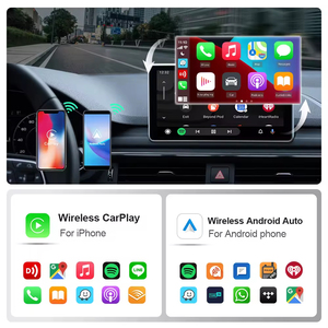Diboev phổ không dây Carplay Adapter Youtube Netflix Android tự động kết nối cho xe ô tô có dây & không dây các tính năng - Product Image 5