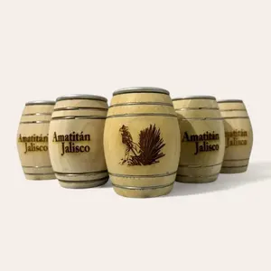 The Barrel House - Baril à liqueur en bois de 3 oz (0,09 L) avec intérieur en aluminium pour le service de spiritueux - Product Image 5
