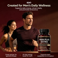 Stock disponible – Marque privée – MAN PLUS EXTRA – Capsules végétaliennes – Maca, Ashwagandha, Ginseng, Shilajit – Complément Herbal pour la Vitalité Masculine