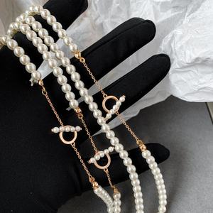 OT Clasp-collar <span class=keywords><strong>de</strong></span> perlas chapado en oro rosa y latón para mujer, joyería personalizada <span class=keywords><strong>de</strong></span> estilo <span class=keywords><strong>joven</strong></span> a <span class=keywords><strong>la</strong></span> moda - Product Image 6