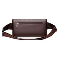 Midelunya Sac Banane de Sport Nouveau pour Homme, Sac Messager Multifonctionnel en PU pour Voyage en Plein Air, Sac Ceinture Équitation Homme