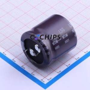 LSG221M2W--A3030 <b>Snap</b>-in Aluminum Electrolytic Capacitor Through hole Component (THT),D30xL30mm 220uF 20% 450V 10mm - Product Image 1