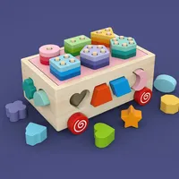 Ontesorri-juguetes populares para niños, juguete cognitivo con forma de madera, 2022