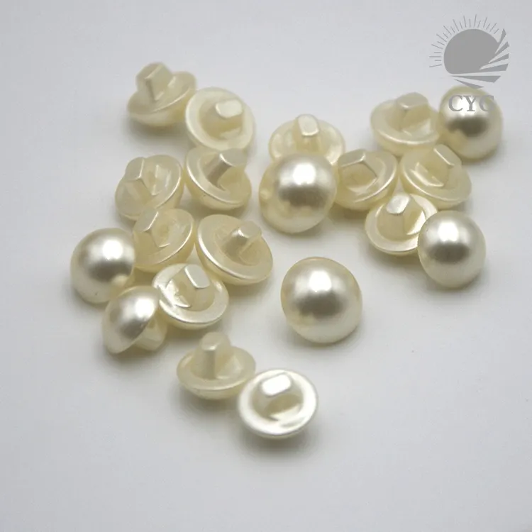 Wedding Buttons Blouse Sewing Buttons Crochet 10mm 12mm Ivory Half Dome Pearl Buttons