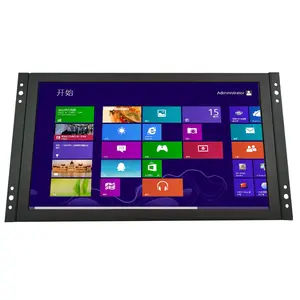 Tablet Laptop Ips Portabel Kecil, Monitor Layar Sentuh Lcd Tft Usb, Lampu Belakang LED 10 Inci Desktop/Bingkai Terbuka Osiloskop