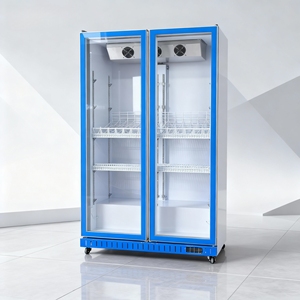 Cửa kính một <span class=keywords><strong>2</strong></span>/3 tủ trưng bày đồ uống thẳng đứng với quạt làm mát động thương mại cho siêu thị quán bar và nhà hàng - Product Image 4