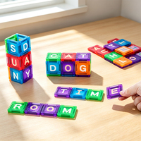 Juguetes Magnéticos para Niños, Juego de Construcción con Imanes Fuertes, Bloques de Construcción Magnéticos Educativos
