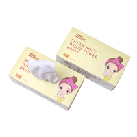 Serviettes en tissu non tissé en polyester, super douces, blanches, épaisses, en microfibre, jetables, pour le lavage du visage, 20 pièces
