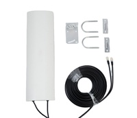 Antenne omnidirectionnelle MIMO WiFi 2x2 MIMO extérieure de bonne qualité 50 km 19dBi 2400 ABS