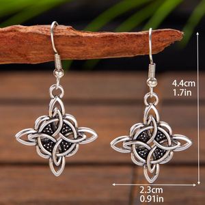 Cross-border Hot Sale Retro Religious Style Alloy Celtic Knot Pendant <b>Earrings</b> Unisex Jewelry - Product Image 4