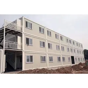 2023 Brand New Well Design Luxury Hotel And Office Flat Pack Quality Control Premium 20Ft House Container With Glass Screen Wall