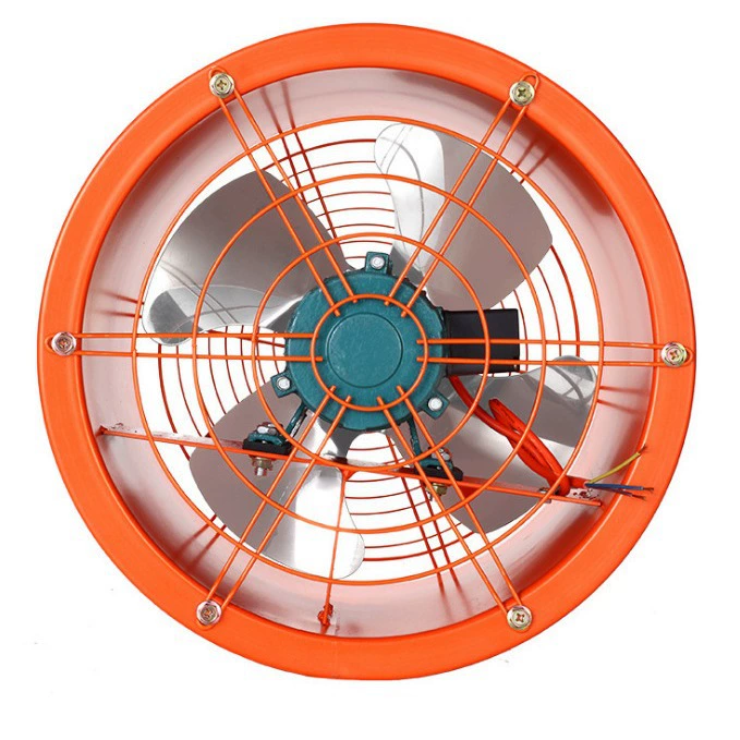 LU Powerful Industrial Ventilator Exhaust Fan Meta Axial Flow Fan With Aluminum Blades Circulate Air for Underground Work