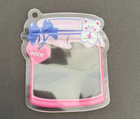 Mini-sachets refermables à fermeture éclair, motifs dessin animé mignons, pochettes auto-scellantes pour pinces à cheveux, bijoux, bonbons, snacks, jouets squishy