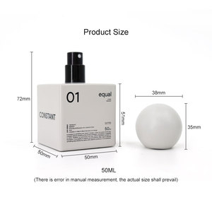 Vide Sertissage Joint 50ml/100ml Parfum Vaporisateur Bouteille De Parfum En Verre Bouchons Magnétiques Carré Vert Parfum Atomiseur 30ml/50ml Botol - Product Image 5
