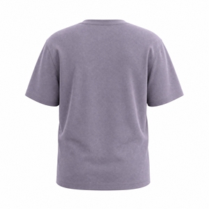 T-shirt Streetwear Oversize Col Rond Manches Courtes Épaules Tombantes en Coton Peigné Double Fil 100% 300 GSM Grammage Lourd - Product Image 2