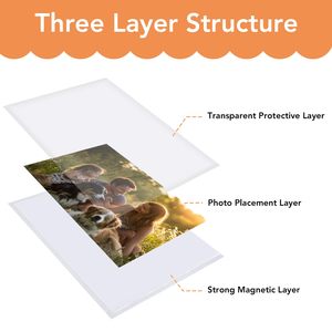 10pcs 4x6 trắng biên giới hình ảnh từ khung nhựa khung ảnh cho nhà trường văn phòng sử dụng cho tủ lạnh hiển thị - Product Image 3