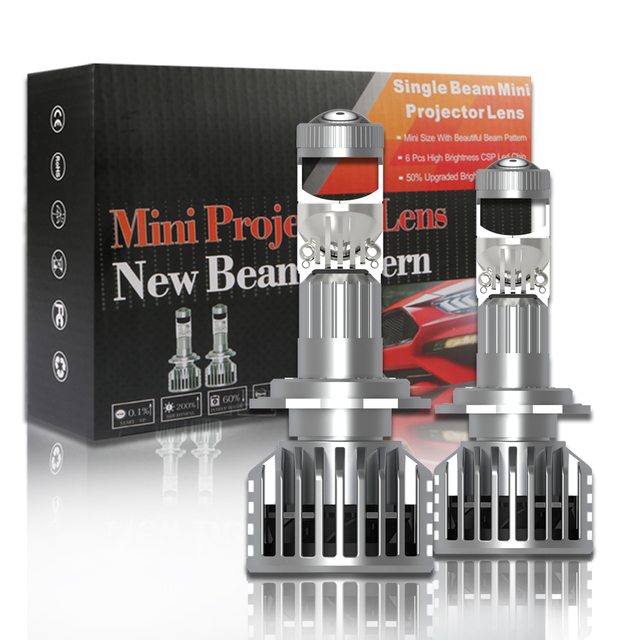 Xenplus P3 H7 Mini Projector Lens Fog Lights 6500K High Power Laser Bulb