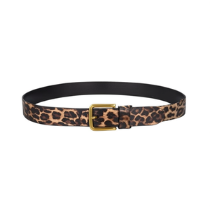 Cintura Minmin con Stampa Leopardata, Fibbia in Lega da 3 Cm, Cintura Casual da Donna - Product Image 2