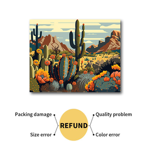 Paysage désertique de haute qualité bricolage peinture par numéros kit photos peinture peinture par numéros kits sur <span class=keywords><strong>toile</strong></span> - Product Image 3
