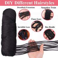 Prix de Gros Tresses Africaines pour Femmes Noires Laine Brésilienne Synthétique Noire Fibre Synthétique pour Tressage