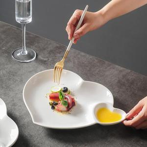 Assiettes en porcelaine pour hôtel, style chinois moderne, à motifs unis, créatives et personnalisées, pour raviolis, <span class=keywords><strong>vinaigre</strong></span>, crevettes et chips de pommes de terre, usage domestique - Product Image 4