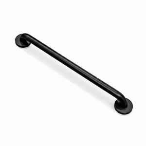Durable ADA Certified Hospital Wall-Mounted Grab <b>Bars</b> Black Finish Stainless Steel 12" Corrosion Resistant Handrail 150kg - Product Image 1