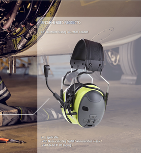 माइक्रोफोन के साथ ब्लूटूथ संचार हेडसेट सुरक्षा सुनवाई सुरक्षा सुनवाई सुरक्षा - Product Image 3