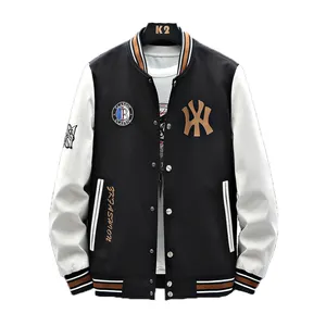 Oem Stickerei Patches Jaket Custom Logo Letterman Jacke Baseball Streetwear Mantel Varsity Jacke für Männer