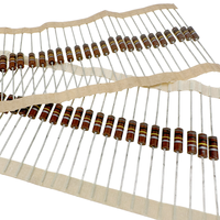 10 Ohms +-5% 0.5W, 1/2W 1/4W 1W 2W résistance de trou traversant Composition axiale en carbone