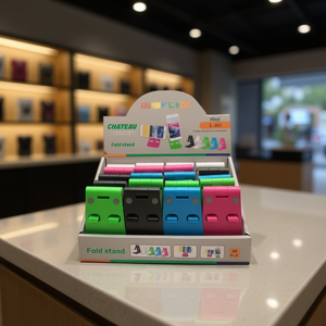 ขาตั้งโทรศัพท์มือถือ Chateau Fold Stand Mini L-301 แพ็คแสดงสีสัน 20 ชิ้น - Product Image 3