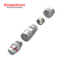 Conector led de 3 pines, conector rápido de plástico para montaje de cable macho a precio de fábrica
