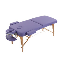 Katlanabilir Ahşap Taşınabilir Ayarlanabilir Masaj Masası 7CM Yüksek Yoğunluklu Sünger 260KG Taşıma Kapasitesi ISO9001 GPSR Sertifikalı Yüz Bakım Spa Kirpik