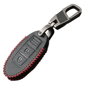Housse de clé en cuir PU Alissa X-Trail pour <span class=keywords><strong>Nissan</strong></span> Qashqai, housse de télécommande Skyline <span class=keywords><strong>Juke</strong></span> OLIVER, accessoires pratiques - Product Image 5