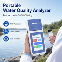 Analyseur de qualité de l'eau multi-paramètres portable, chlore résiduel, turbidité, couleur, chlore total, pH pour l'eau potable Dr-w100