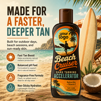 Accélérateur de bronzage intense et profond, riche en antioxydants, pH équilibré, hydratant, lotion accélérateur de bronzage doré australien foncé